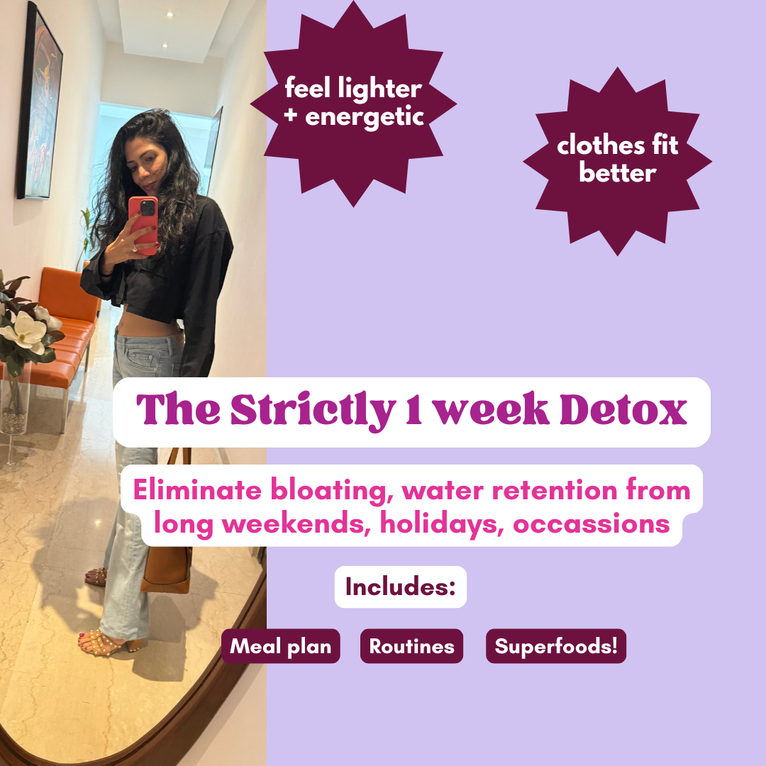 Strictly 1 week detox plan - comes with superfoods - Eat Breathe Smile