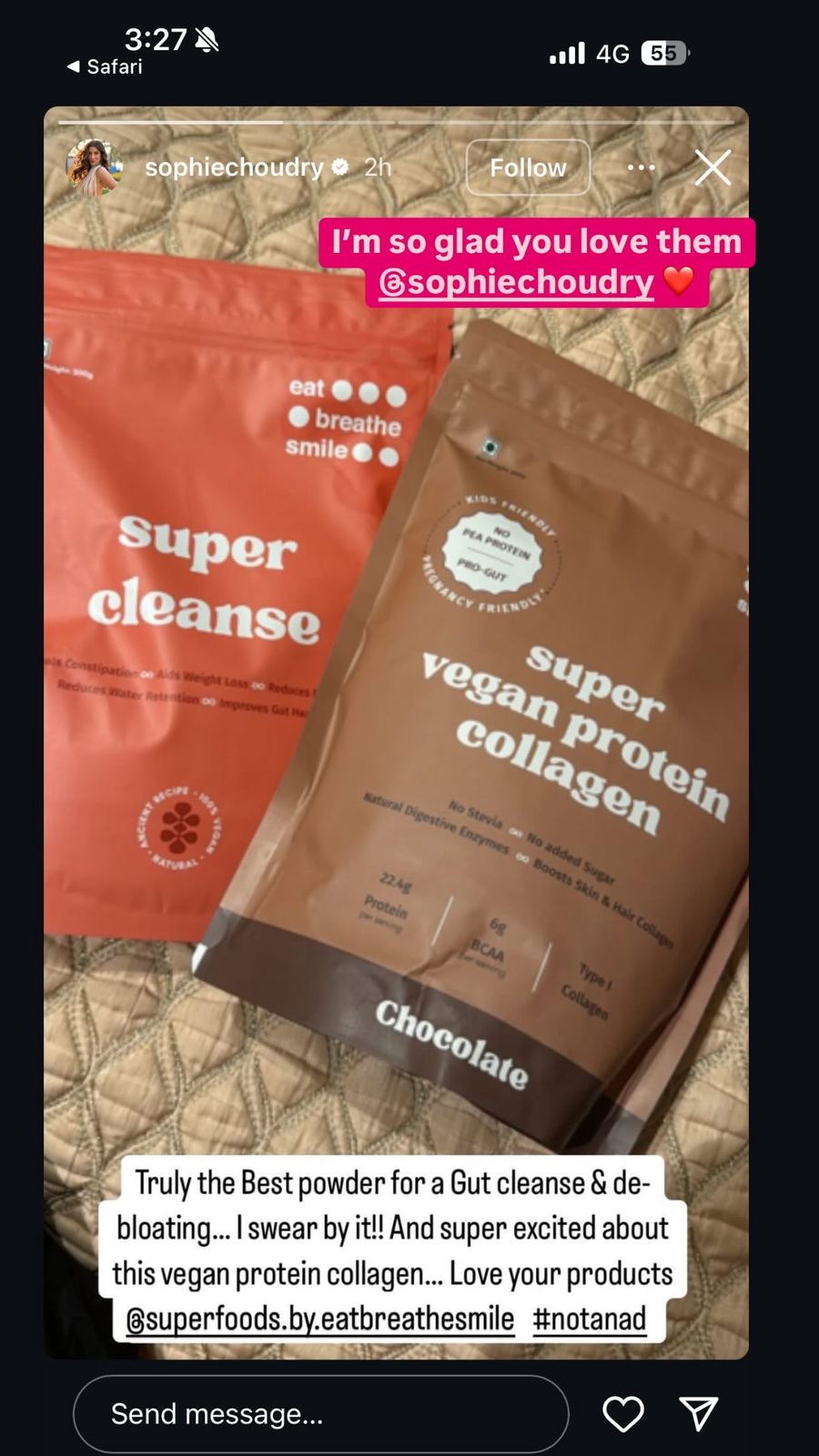 PRO-GUT Vegan Protein Collagen (Chocolate) - Eat Breathe Smile