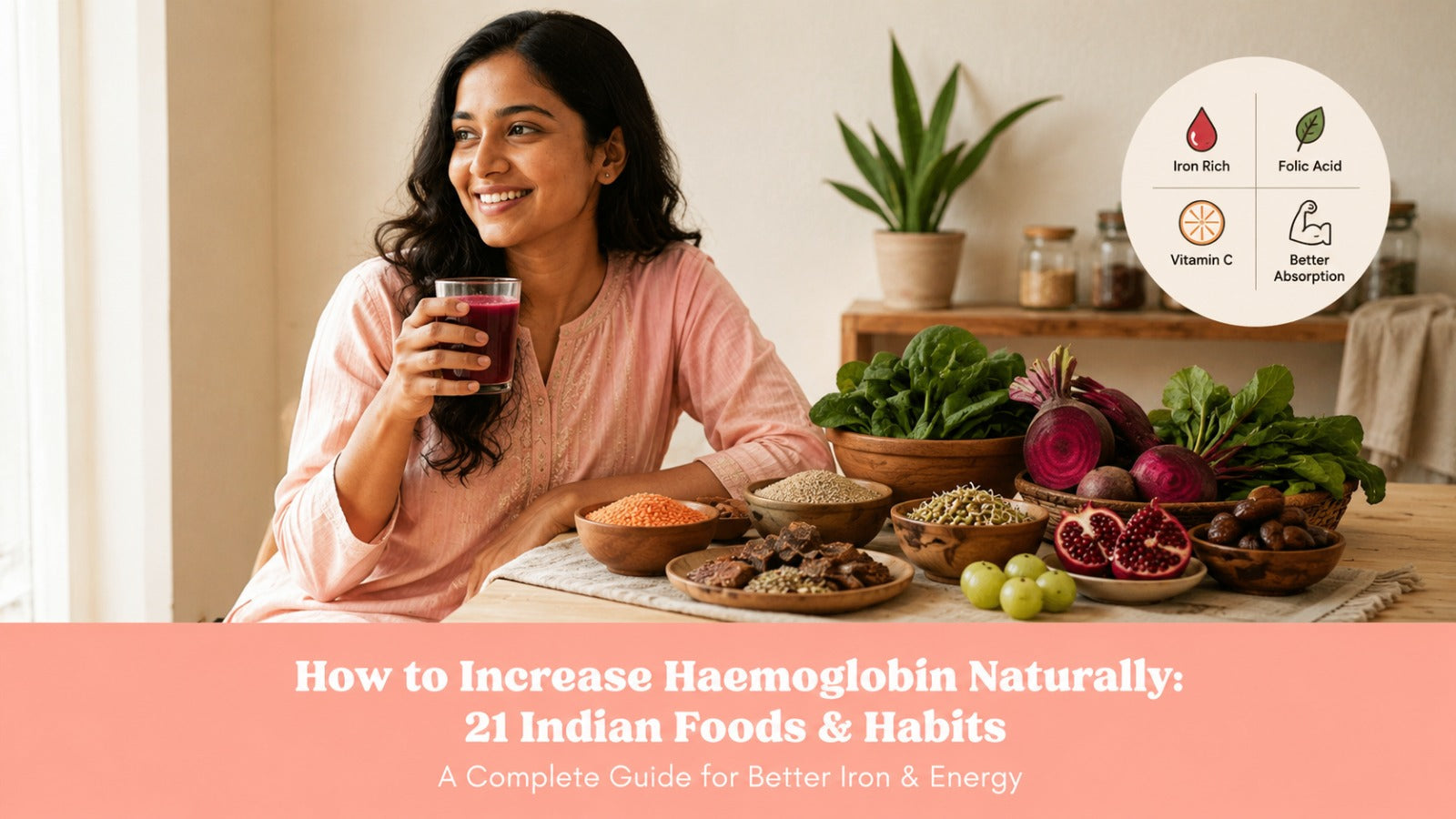 How to Increase Haemoglobin Naturally: 21 Indian Foods & Habits
