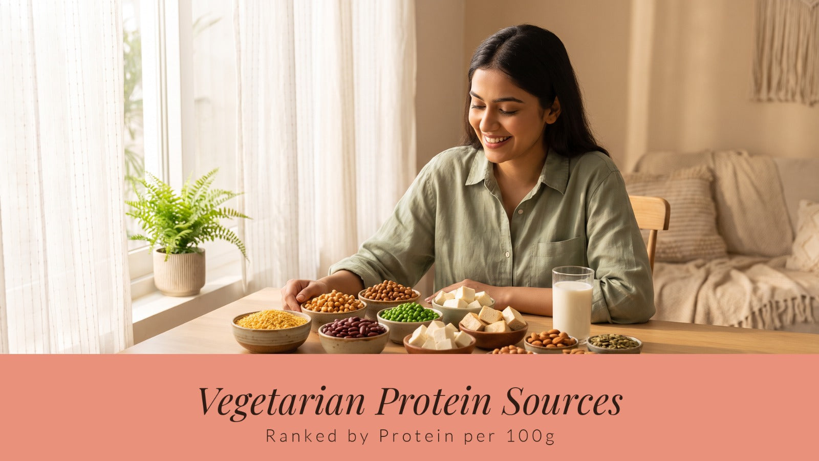 Vegetarian Protein Sources Ranked by Protein per 100g