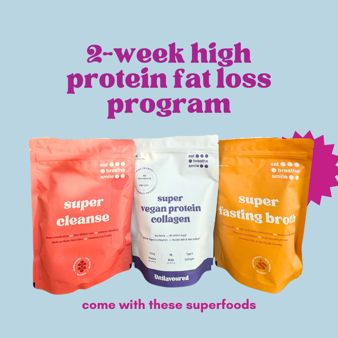 2-week high protein fat loss program - comes with these superfoods++