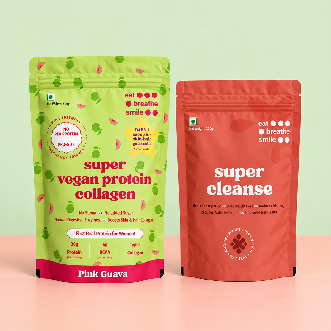 Super Cleanse + Protein Collagen Bundle Pink Guava