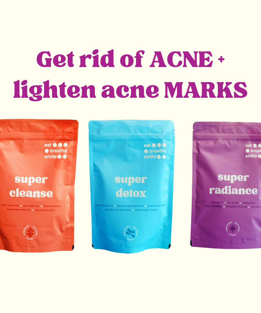 Get rid of ACNE + Lighten ACNE marks - comes with a guide