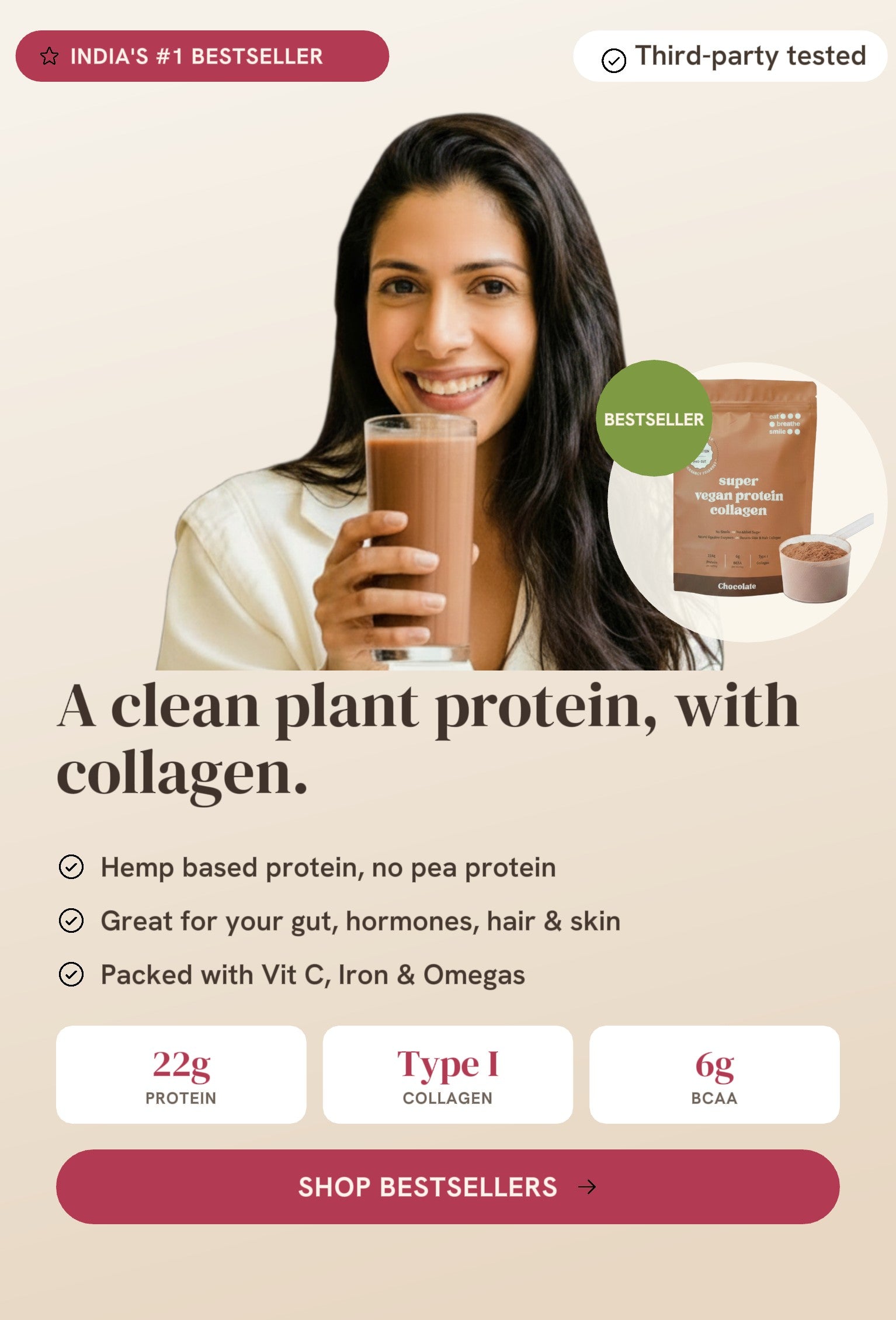 Eat Breathe Smile — Vegan Superfood Supplements for Gut, Skin & Hormon