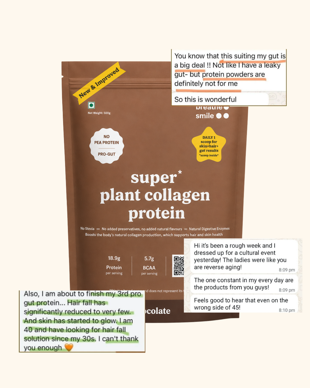 Super Plant Collagen Protein (Chocolate)